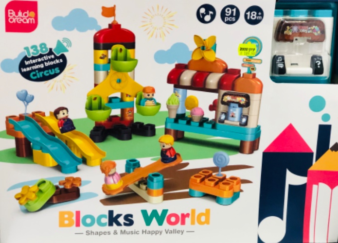Blocks world- shapes & music happy valley
