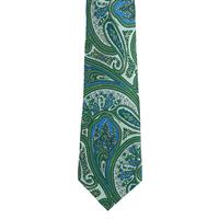 עניבה פייזלי ירוק תכלת