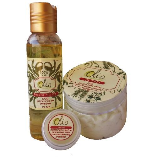 חמאת גוף+שמן גוף+שפתון לחות במבצע