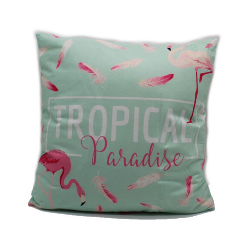 כרית נוי תכלת פלמינגו TROPICAL