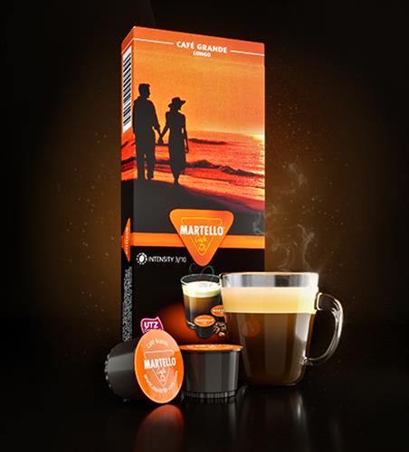 10 קפסולות מרטלו מסוג קפה גרנדה Caffe Grande