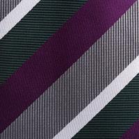 עניבה פסים אפור סגול משולב