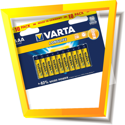 10 בטריות AAA