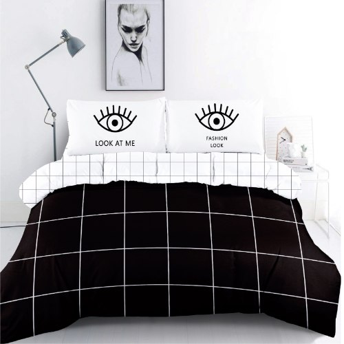 סט מצעים למיטה זוגית 100% כותנה דגם מדונה - 660