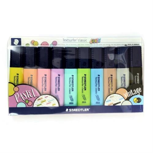 מארז 10 טושי הדגשה פסטל