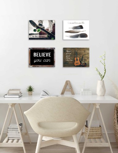 רביעיית תמונות לחדרי נוער דגם 016