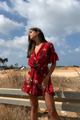 אוברול מעטפת לורי פרחוני