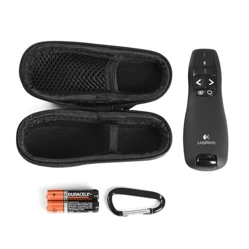 שלט רחוק תואם  למצגות  Wireless Presenter R400+כולל נרתיק+סוללות