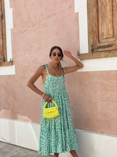 שמלת פרי ירוק