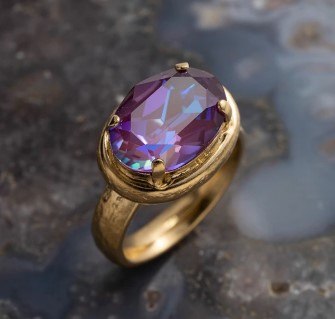 טבעת DANON - עוף החול עדינה (סגול)