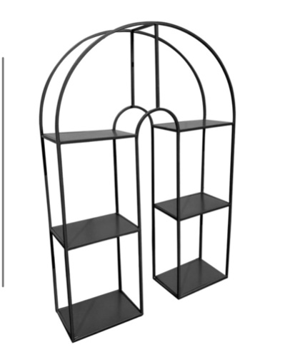 נישת מדפים קשת שחור