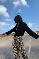 מכנס מנומר + חגורה