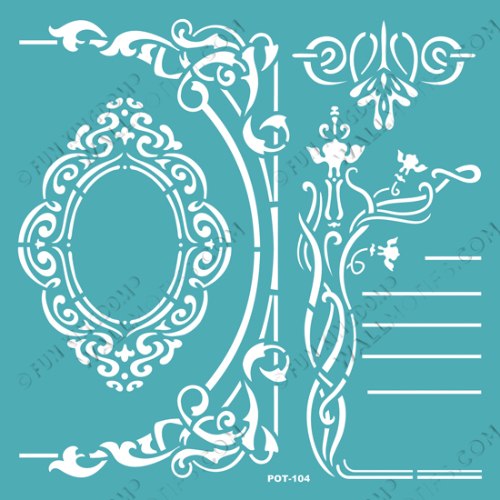 סטנסיל דביק - מראה (POT 104)