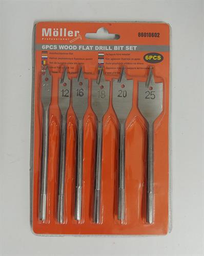 סט  6 מקדחים לעץ מ 10 מ''מ עד 25 מ''מ