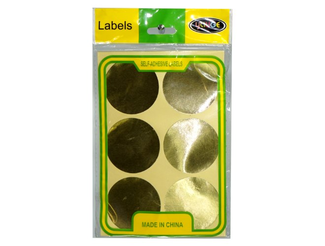 מדבקות עגולות זהב/כסף 4.8