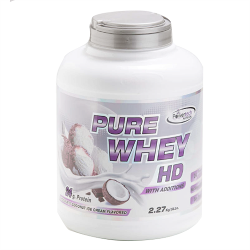 -- אבקת חלבון פאוארטק HD בטעם שוקולד קוקוס-- Pure Whey Hd, מכיל   2.3 קג