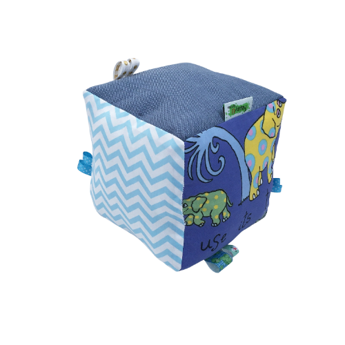 מתנה לתינוק: קוביית בד גדולה, דגם שרון