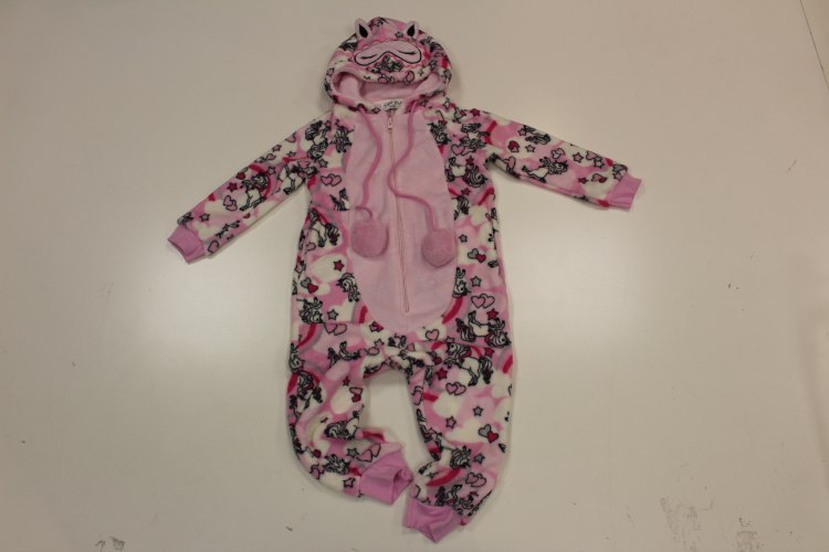 וונזי פליז קטיפה חד קרן ורוד