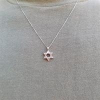 שרשרת ותליון מגן דוד זהב