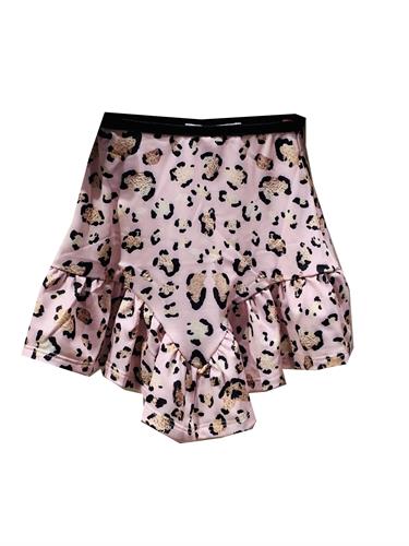 חצאית מנומרת ורוד