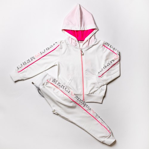 חליפה מעוצבת לבנה בנות