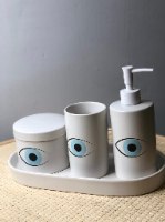 סט לאמבטיה- לבן