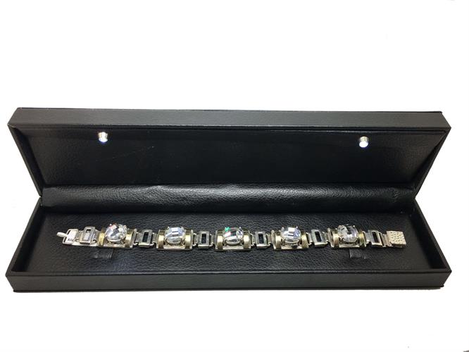 צמיד כסף נשים 925 משולב זהב MY05160047485