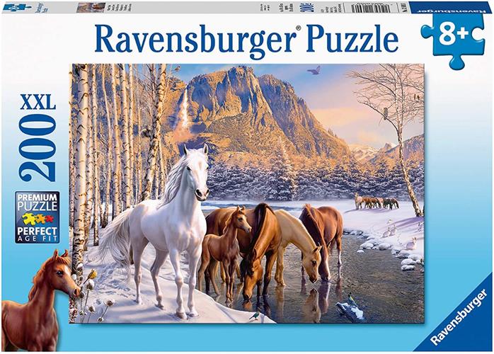 פאזל 200 חלקים סוסים - ravensburger puzzle