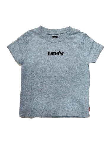 טישירט LEVIS אפורה לוגו רקום