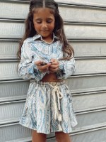 חליפת שורט שיר 2-16 תכלת