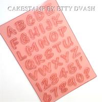 חותכן אותיות וספרות - אנגלית 1.5 ס"מ