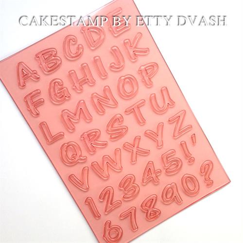 חותכן אותיות וספרות - אנגלית 1.5 ס"מ