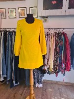 שמלת סיקסטיז צהובה יפהפייה מידה S/M