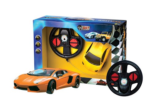 hst wheel car מכונית על שלט כתום