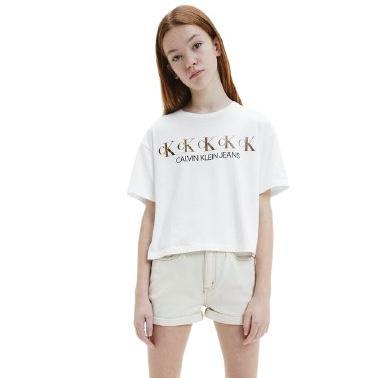 טישירט בנות CALVIN KLEIN לבן