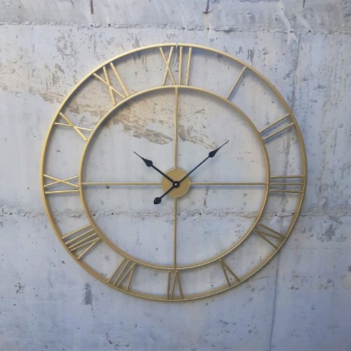 שעון רומי ענק זהב