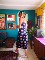 שמלת לייקרה מקסי פרחונית מס' 2 מידה S/M