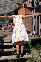 שמלת אייטיז מהודרת מידה M/L