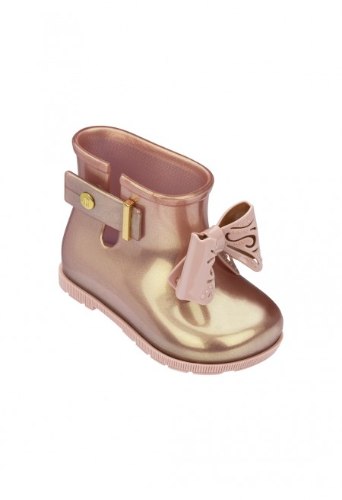 מגף גשם MINI MELISS פפיון ורוד