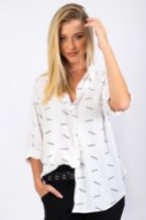 חולצת מייגן  לבן