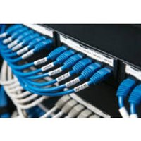 סרט סימון למינציה שחור על רקע לבן Dymo 1868710 Laminated Cable Wrap XTL Tape 21x51mm