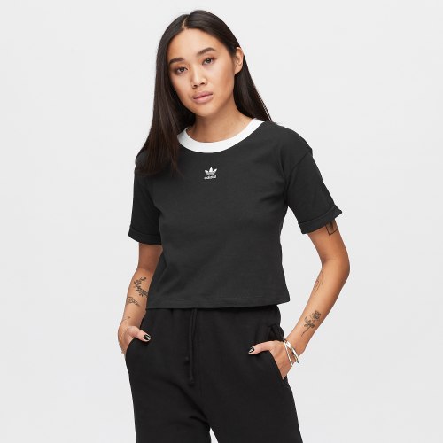 חולצת קרופ ADIDAS שחורה