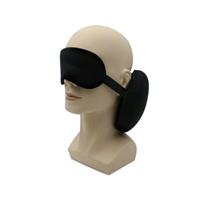 כרית לצוואר משולבת בכיסוי עיניים