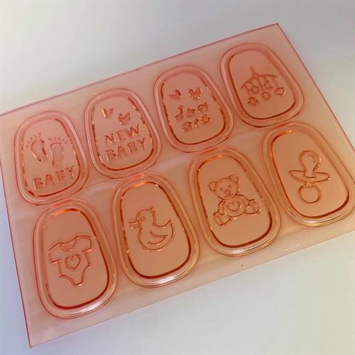 שמונה שלטונים תבנית מגנום  יולדת | עוגות מספרים וקאפקייקס בצורת מגנום | תבנית לקישוט מגנום תינוק