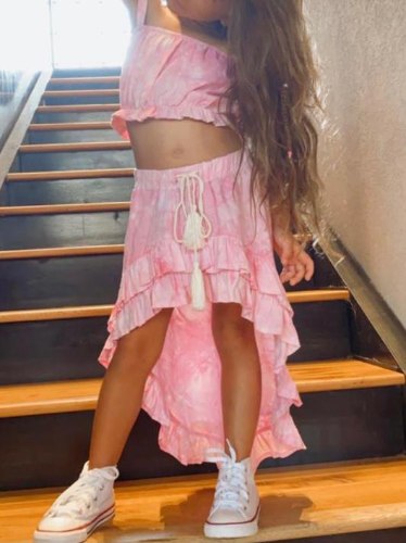 חליפת חצאית דאי ורוד 4-16