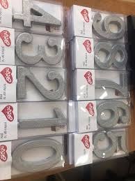 נר מספר ענק בצבע כסוף+ זהב