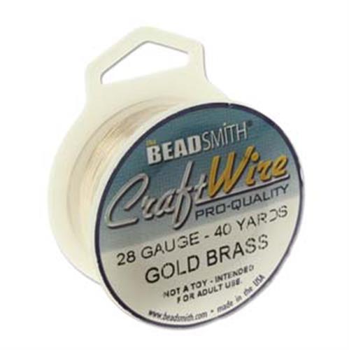 חוט מתכת פיסולי 0.3- זהב -  BEADSMITH