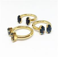 טבעת אן אובלי זהב