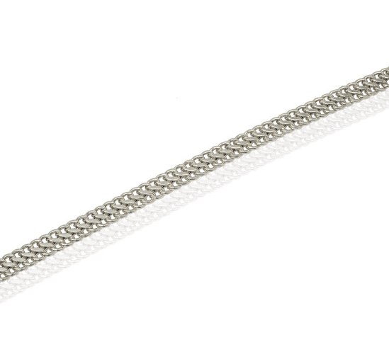 שרשרת חוליות לאישה - שרשרת רחבה לאישה - 6.0 ממ - אורך 42 סמ