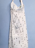 סינר הנקה שחור לבן